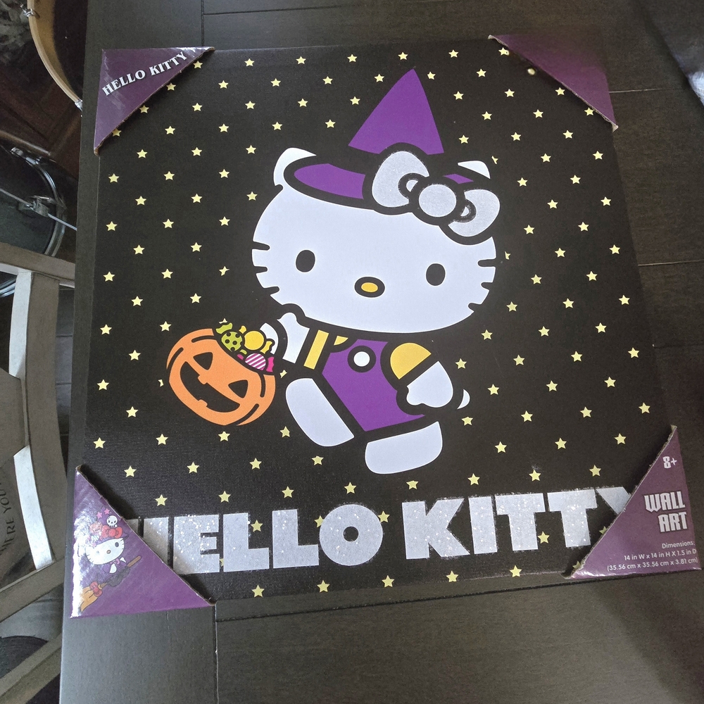 Hello Kitty Halloween Wall Art